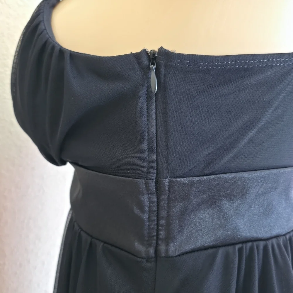 Y2K Black Baby Doll Dress Size Small
